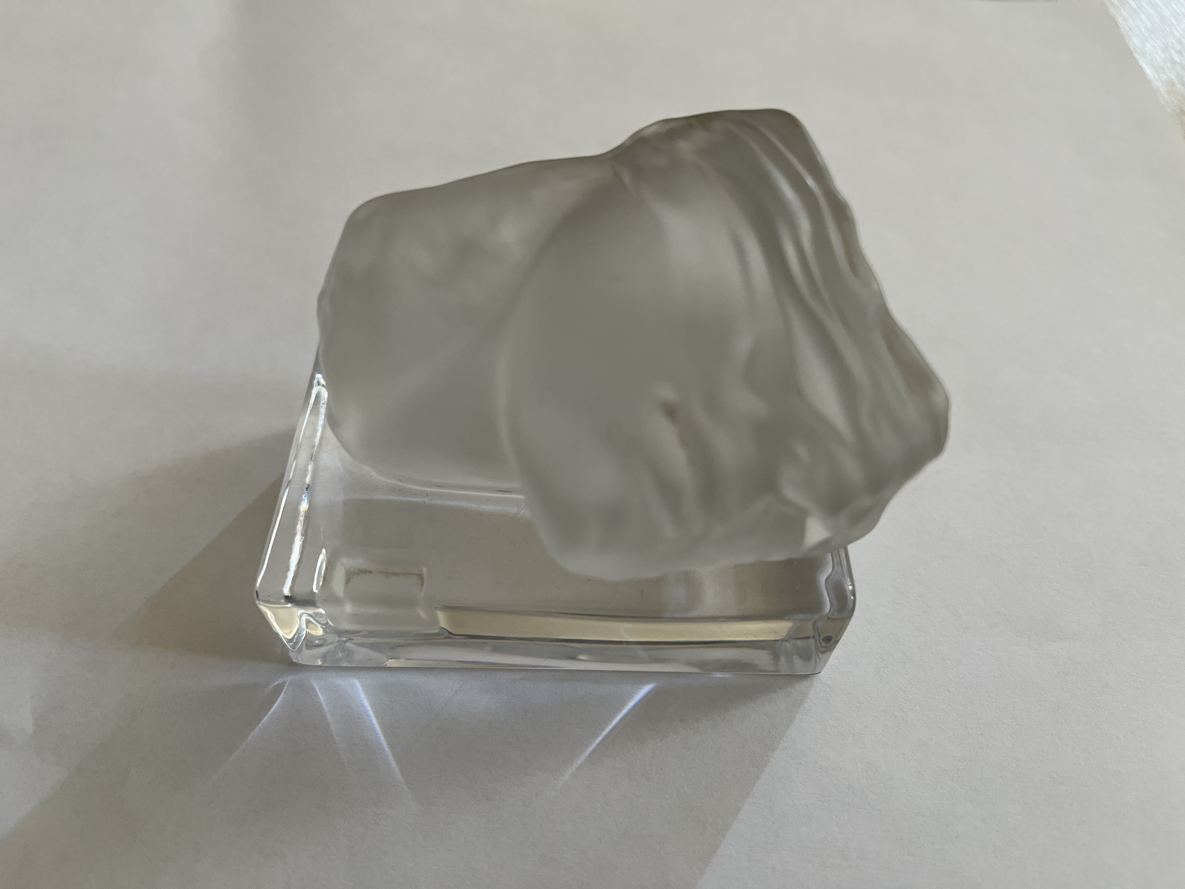 Crystal head fragment — Igor Mitoraj