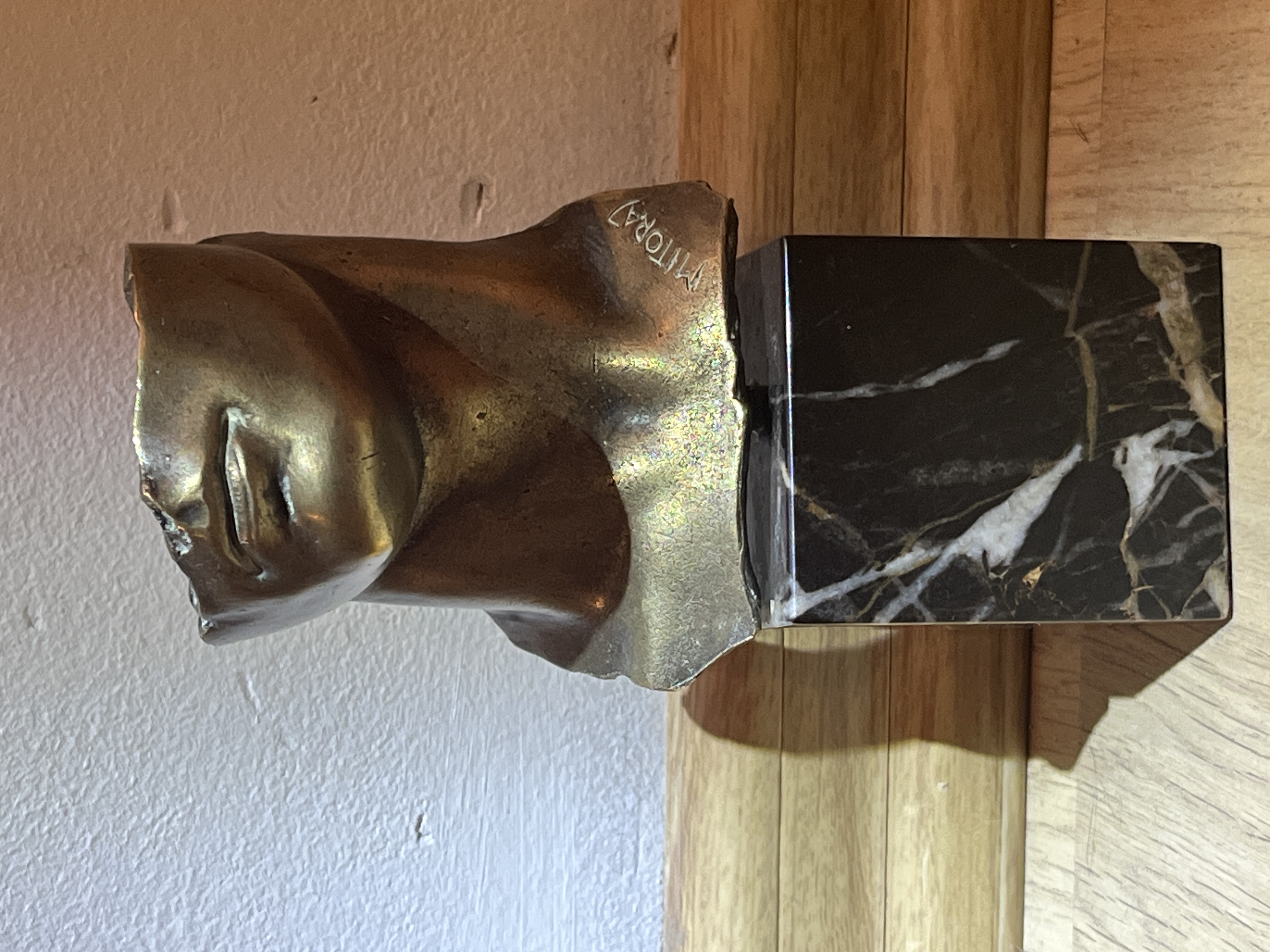 Persée 1988 green patina bronze — Igor Mitoraj