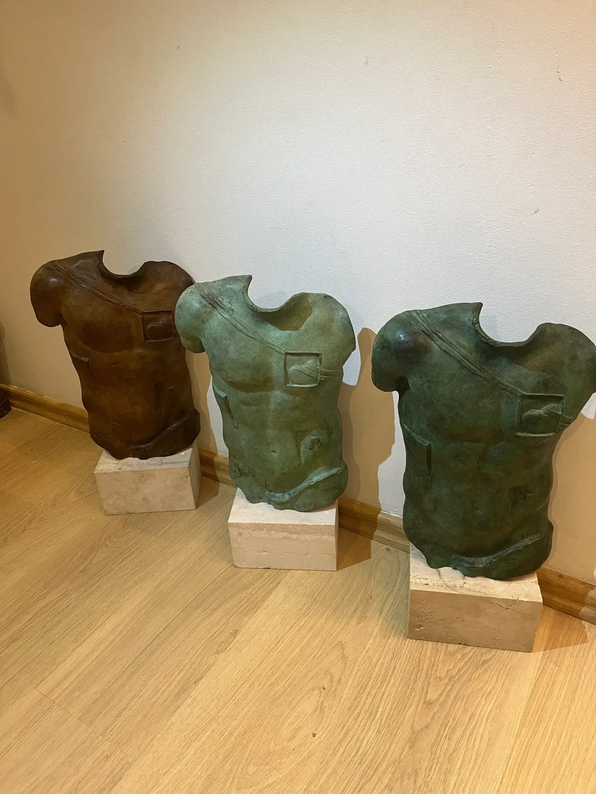 Persée (1988) — Three Bronzes — Igor Mitoraj